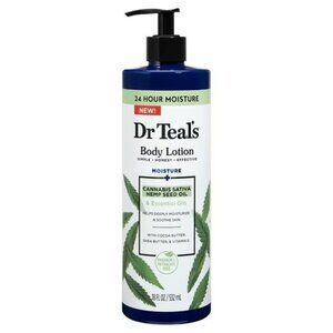 Dr Teal's Hemp Body Lotion with Cocoa Butter, Shea Butter, Vitamin E 18oz